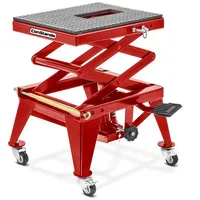 ConStands Motorradheber Hydraulik Hebebühne Crosslift XL + Räder rot