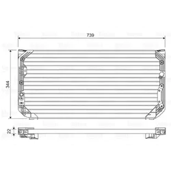 Kondensator Klimaanlage VALEO 814045