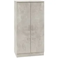 VidaXL Schuhschrank Betongrau 55x35x108 cm Holzwerkstoff