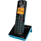 Alcatel S280 Schwarz Blau, Freisprecheinrichtung, Anrufsperre, Telefonbuch mit 50 Namen und Nummern