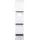 Mendler Wandregal 150 x 33 x 13 cm Weiß/Dunkelgrau