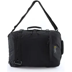 Cityrucksack NATIONAL GEOGRAPHIC "Hybrid", Gr. B: 36cm, schwarz, Kunstfaser, sportlich, Rucksäcke, ideal zum Verreisen