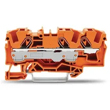 WAGO 2006-1302 Durchgangsklemme 7.50mm Zugfeder Orange