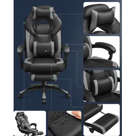 Songmics OBG77 Gaming Chair schwarz/grau