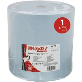 Kimberly-Clark WypAll L30 Jumborolle, 1 Rolle x 670 Wischtücher, 3-lagig, blau