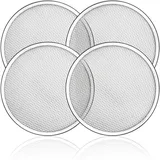 Tosnail 4 Stück 25,4 cm Pizzaschieber aus Aluminium mit Löchern, Pizza-Netz