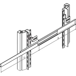 SCHROFF MOUNTING KIT TELESCOPIC SLIDE - Rack-Zubehör 21120160