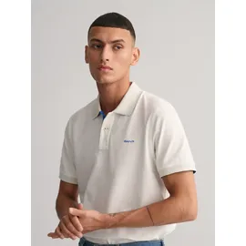GANT Reg Contrast Pique Kurzarmshirt beige L