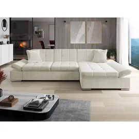 Mirjan24 Eckcouch 5-Sitzer Textil L-förmig Beige