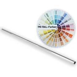 Alu-Schneefangrohr, 2m lang, Ø40mm, natur