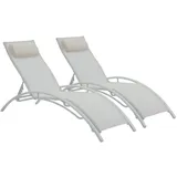 Habitat et Jardin Sonnenliege 181 x 58 x 93 cm Beige