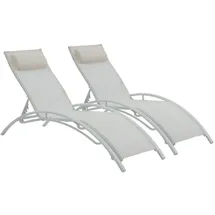 Habitat et Jardin Sonnenliege 181 x 58 x 93 cm Beige
