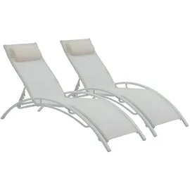 Habitat et Jardin Sonnenliege 181 x 58 x 93 cm Beige
