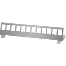Logilink MP0076 - Hutschienenhalter für 12 Keystone Module, Edelstahl