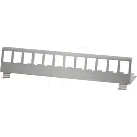 Logilink MP0076 - Hutschienenhalter für 12 Keystone Module, Edelstahl