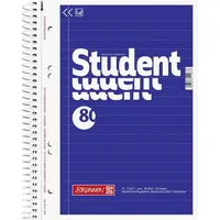 Brunnen Collegeblöcke Student Kleinformat liniert DIN A5 Innenrand, 5 Blöcke
