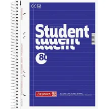 Brunnen Collegeblöcke Student Kleinformat liniert DIN A5 Innenrand, 5 Blöcke