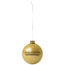r√§der design Lustige Weihnachtsbaumkugel aus Glas " Kugelrunde Weihnachtszeit " von räder design - Weihnachten Weihnachtsdekoration