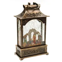 Ellug Schneekugel 28 cm gold