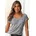 Damen Gr 32/34 blau navy Jersey Obermaterial 55 Polyester 42 Viskose 3 Elasthan gestreift bequem Rundhals angeschnitten Shirts aus weicher Viskose-Qualität