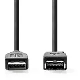 Nedis USB-A auf USB-A 2,00 m Schwarz