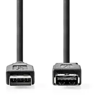 Nedis USB-A auf USB-A 2,00 m Schwarz