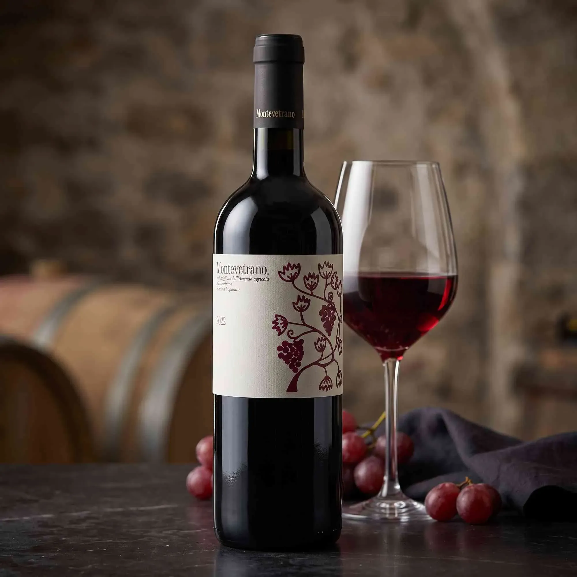Montevetrano 2022 Montevetrano Rosso Colli di Salerno 2022 Aglianico,Cabernet Sauvignon,Merlot Italien