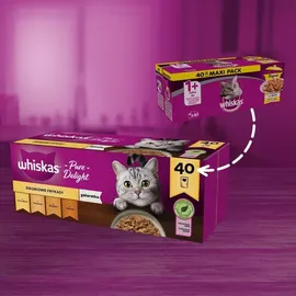 Whiskas Pure Delight Geflügel Ragout in Gelee 40 x 85 g