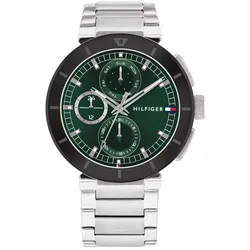 Tommy Hilfiger 1792117 Herrenuhr Lorenzo Multifunktion Stahl/Grün