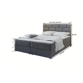 masseno Kerlo 180 x 200 cm Schwarz