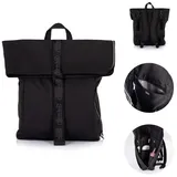Chipolino Wickeltasche Kinderwagen-Rucksack Schwarz