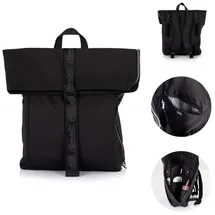 Chipolino Wickeltasche Kinderwagen-Rucksack Schwarz