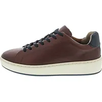 Marco Tozzi by Guido Maria Kretschmer Sneaker flach aus Leder mit dicker Sohle, Braun (Cognac Comb),