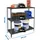 Proregal Schwerlastregal Baby Metal Shark HxBxT 90 x 80 x 30 cm Fachlast 180 kg Anthrazit