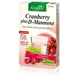 Alsiroyal Cranberry plus D-Mannose Sticks 10 St.
