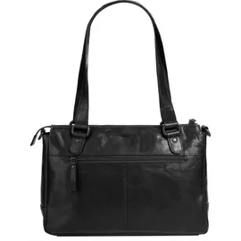 Spikes & Sparrow Henkeltasche Leder Black