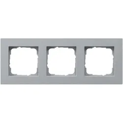 1St. Gira 0213255 Abdeckrahmen 3fach flach E2 Farbe Alu