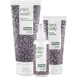 Australian Bodycare 3er Set gegen unangenehmen Geruch im Intimbereich 400 ml
