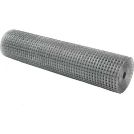 vidaXL Geschweißter Drahtzaun 0,5 x 50 m Silber/Stahl