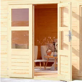 Karibu Perlsee 5 3,69 x 4,20 m Beige