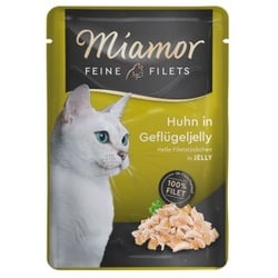 Miamor Feine Filets in Jelly Huhn in Geflügeljelly 24x100 g