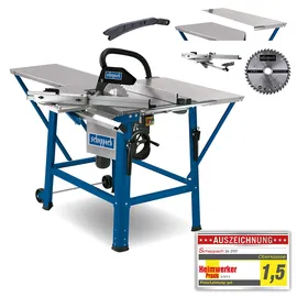 SCHEPPACH TS310 2800 W 400 V mit Tischverbreiterung, 2. Sägeblatt, Führungsschiene & Schiebeschlitten