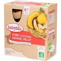 Babybio POIRE D'OCCITANIE BANANE MILLET dès 6 mois Purée 360 g