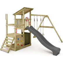 FATMOOSE Spielturm FruityForest Holz grau