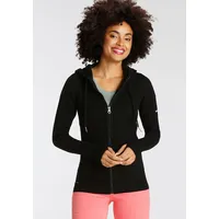 KangaROOS Kapuzenstrickjacke in schwarz | Gr.: 40/42,