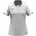 Damen Polo hellgrau/weiß/grau S
