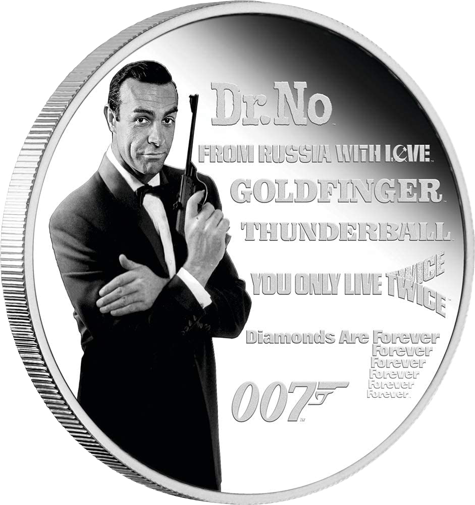 Silbermünze "Sean Connery" als James Bond-Legende