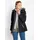 bonprix Winterjacke mit 2-in-1 Optik, mit integriertem Fleeceeinsatz, Slim fit Passform schwarz L (46)