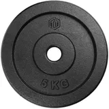 Sporttrend 24 Hantelscheiben Hantelscheibe 5KG Gusseisen 30/31mm schwarz