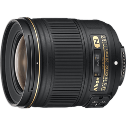 NIKON AF-S Nikkor 28mm 1:1.8G 28 mm f/16 AF-S, N (Objektiv für Nikon F-Mount, Schwarz)